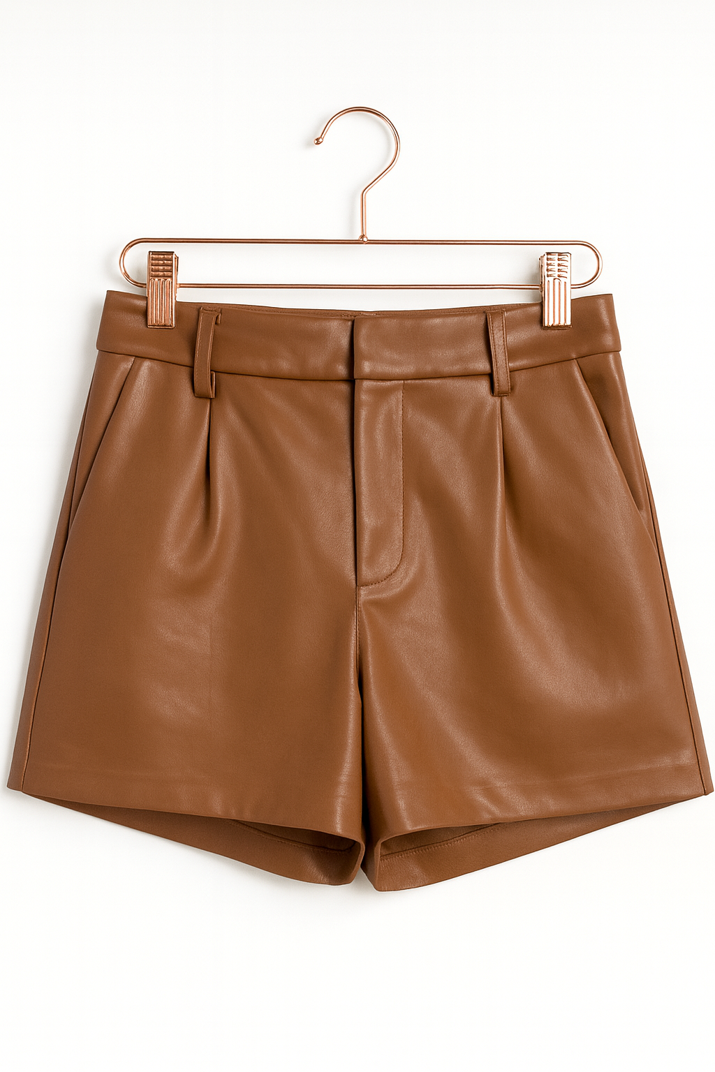 Leather shorts