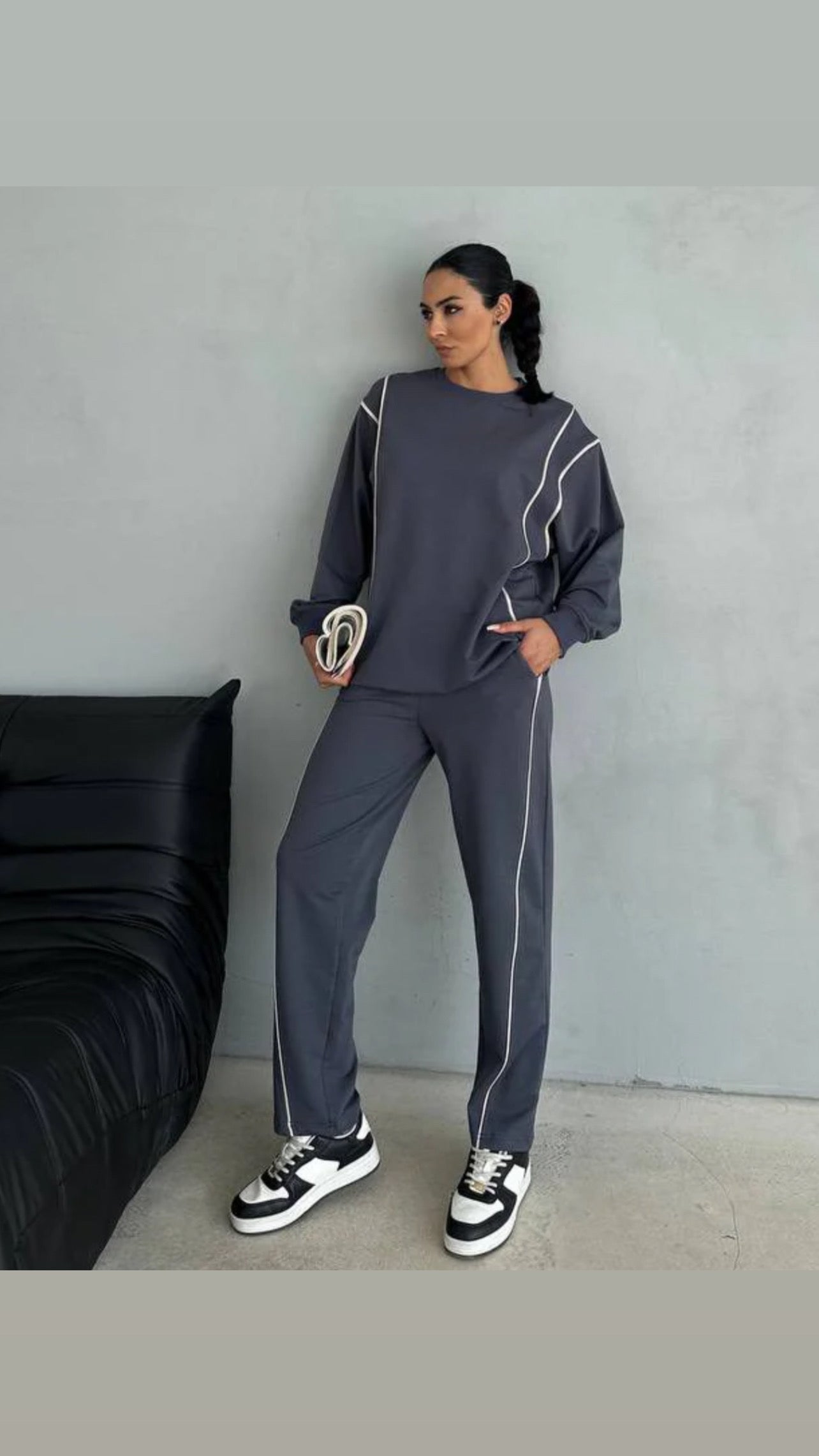 Double line gray set