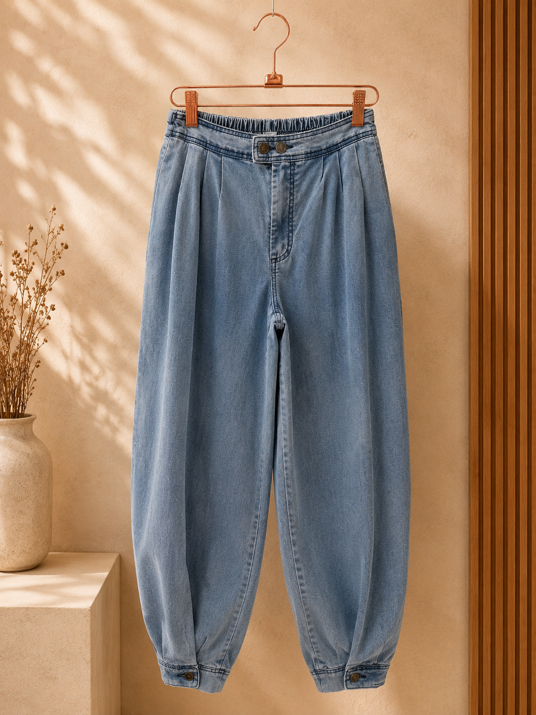 Jeans barrel denim