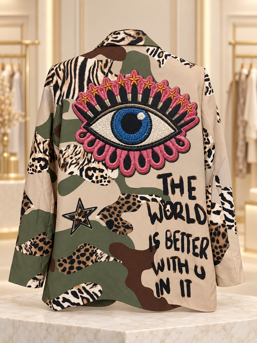 Blazer camuflaje Animal Print
