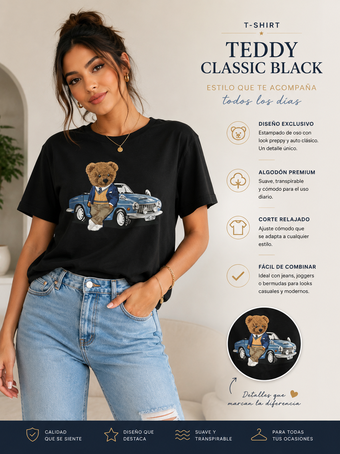 T-shirt Teddy classic
