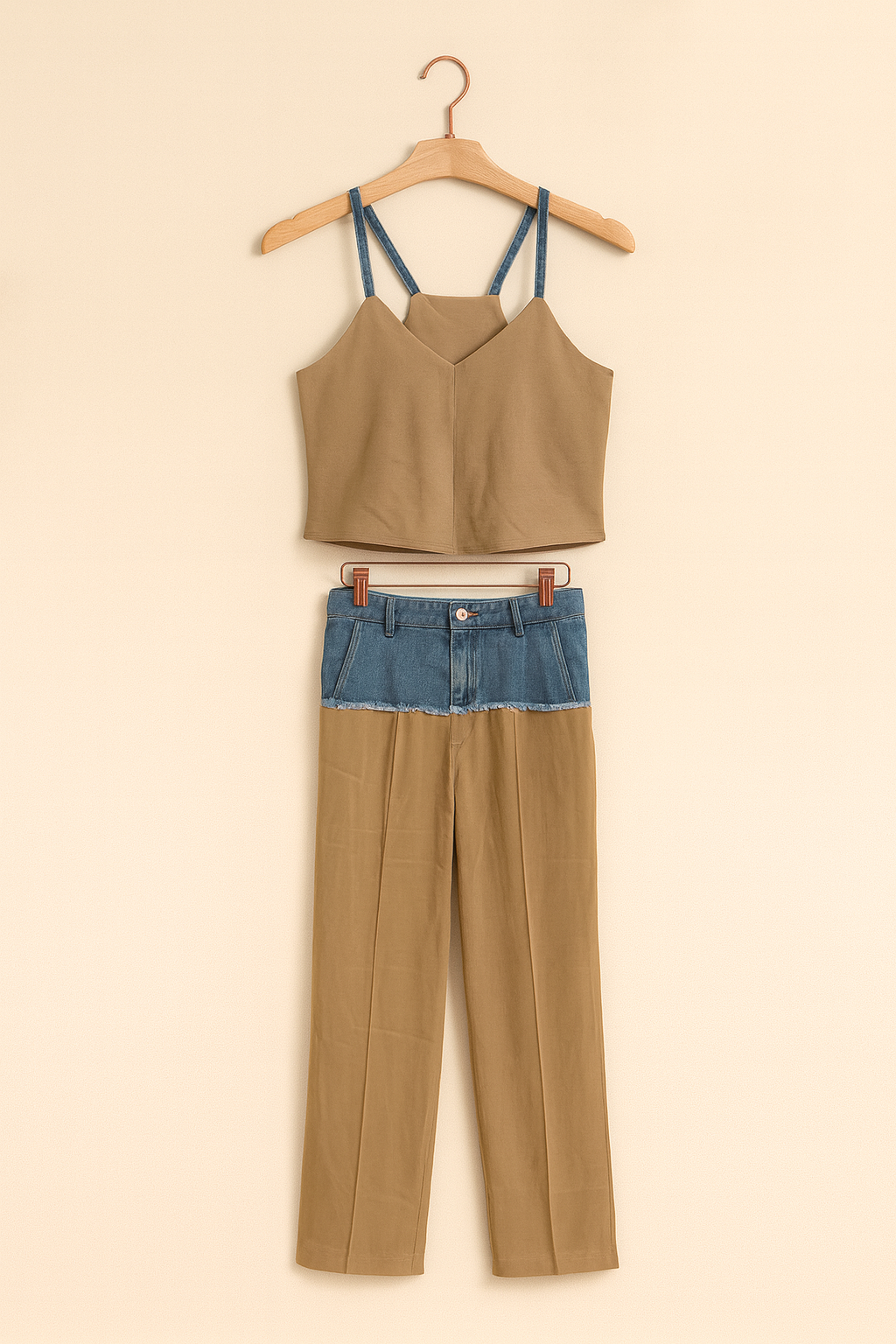 Light blue set with jeans