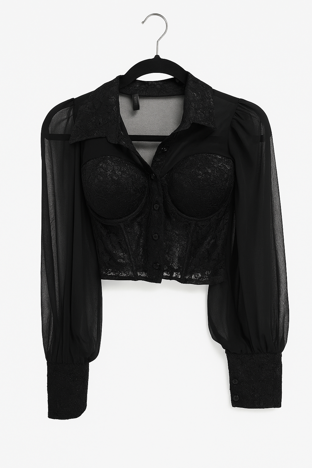 Noir Élegance Blouse