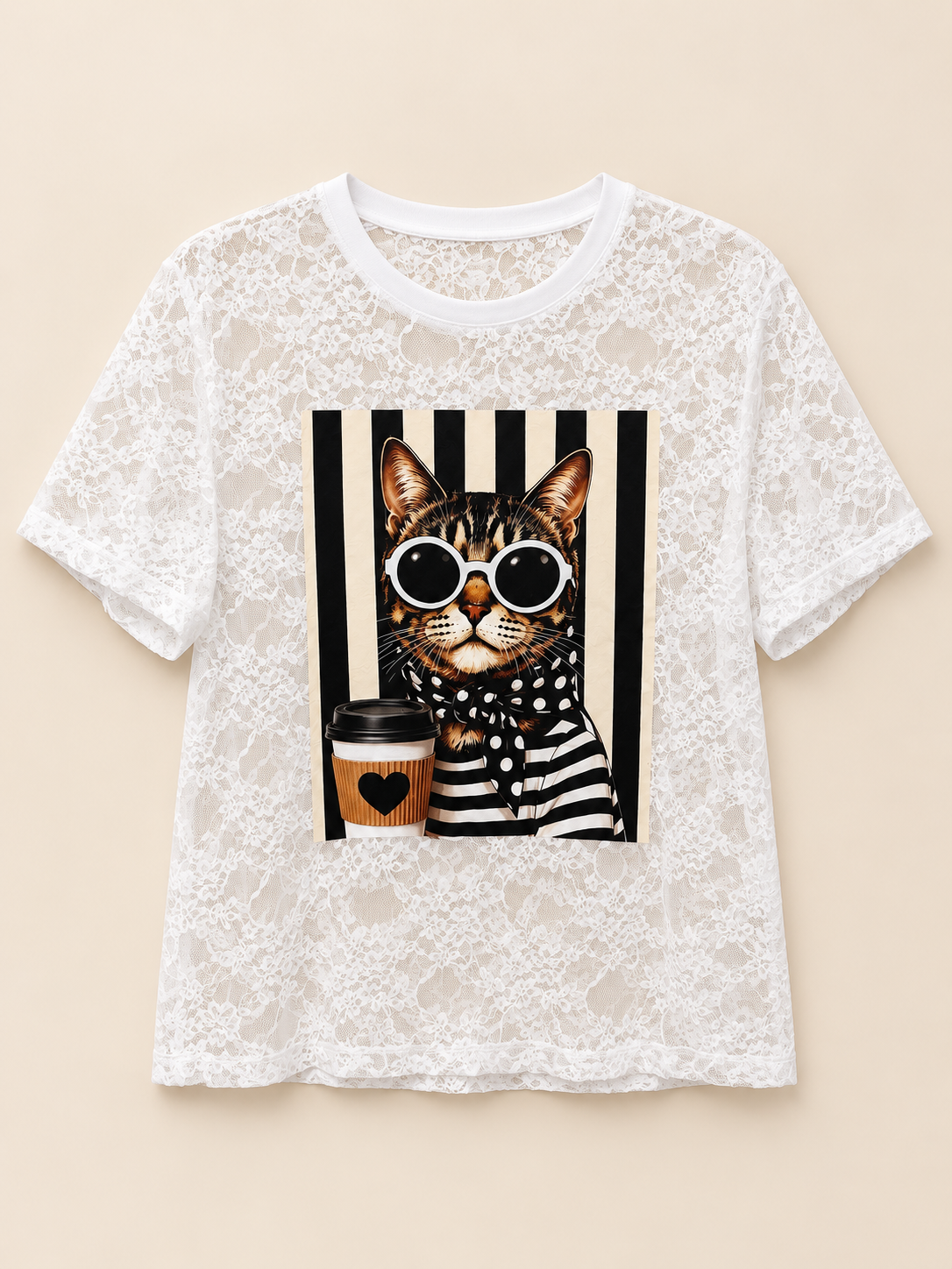 Blusa Coffee Cat