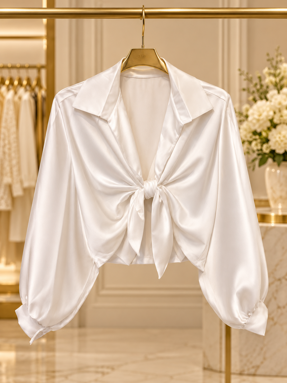 Blusa satinada Lazo