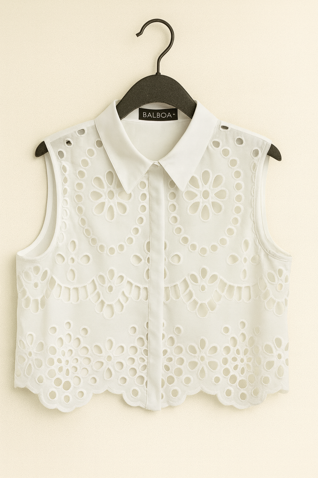 Perforated blouse