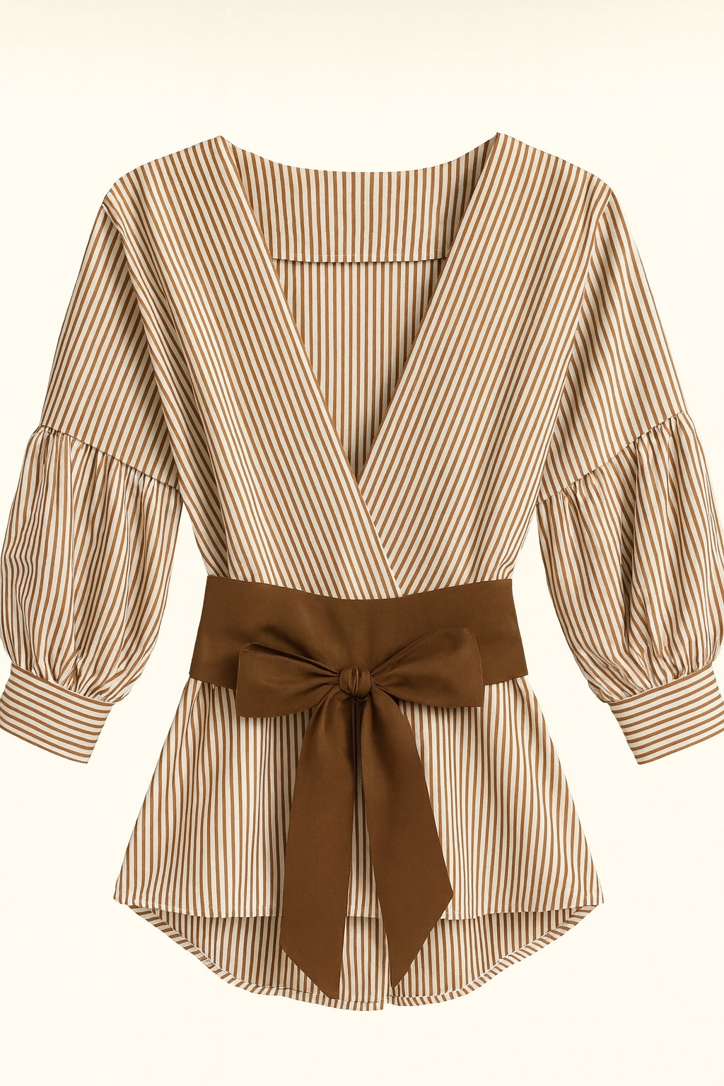 Striped blouse and sash