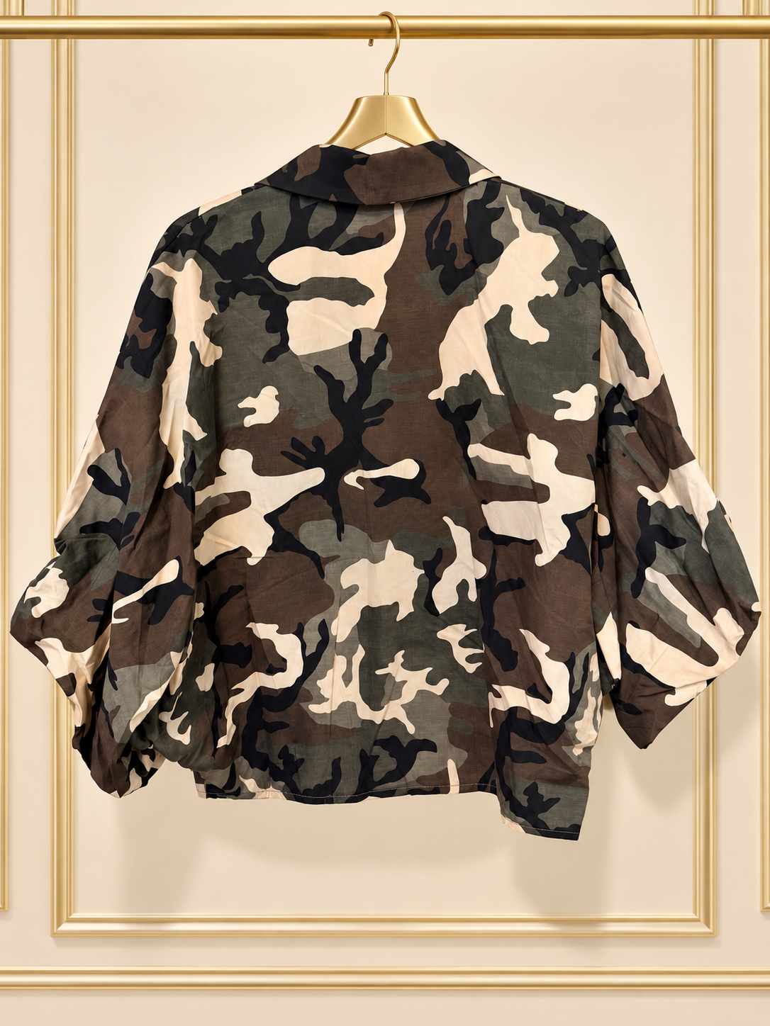 Blusa camisera camuflaje