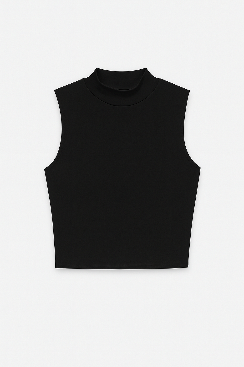 TW1461 Basic Black Sleeveless Top