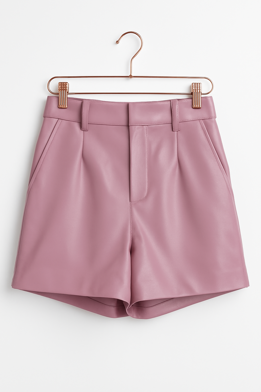 Leather shorts