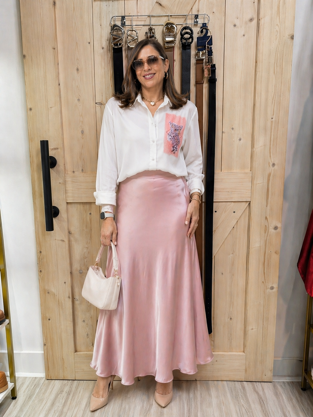 Falda seda Elegance