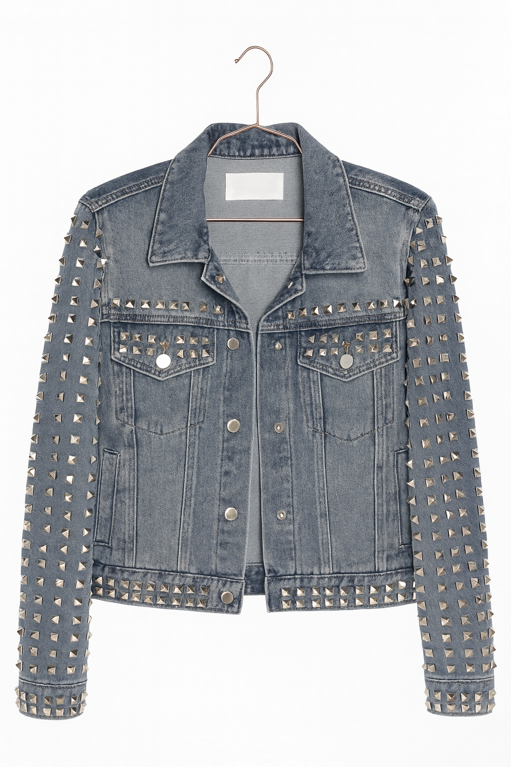 Chaqueta jeans tachuelas