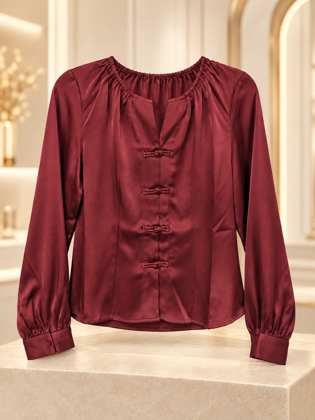 Blusa satinada Oriental