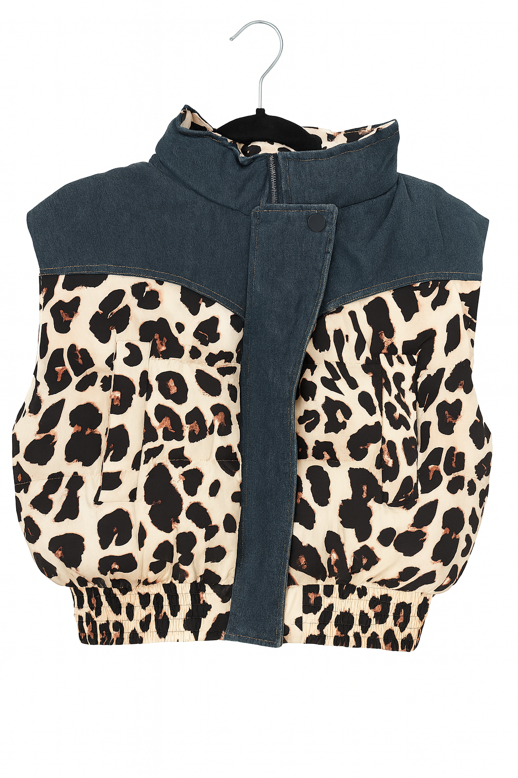 Chaleco Puffer Leopardo