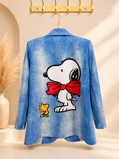 Blazer Denim Snoopy Chic