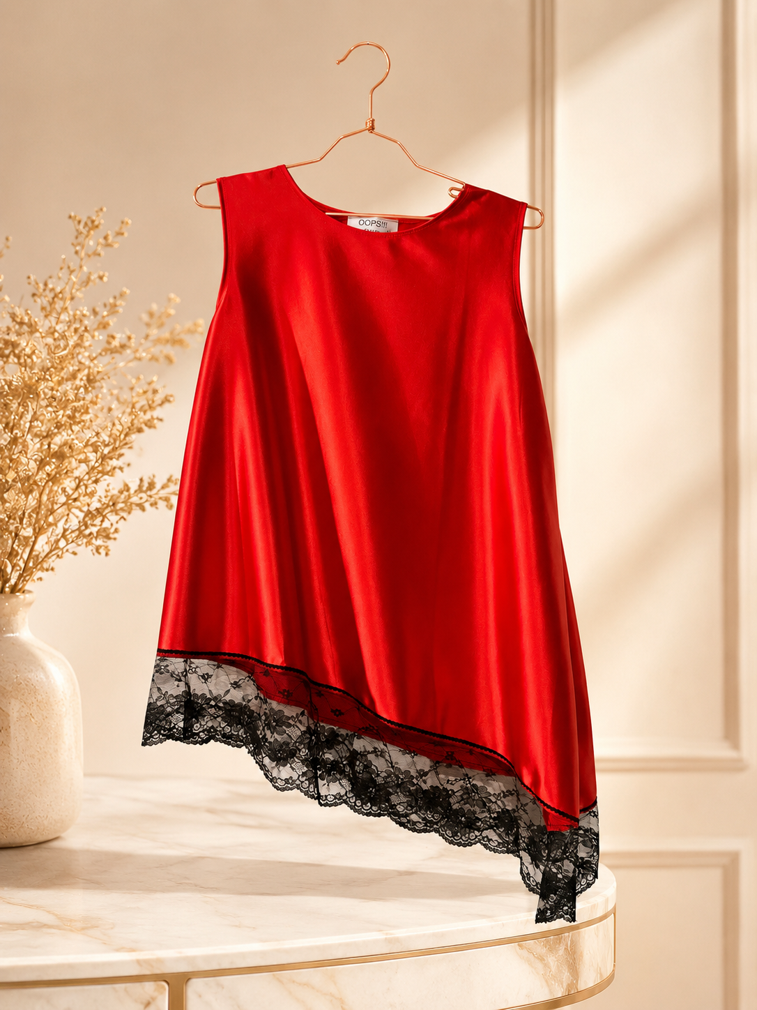 Blusa Satin Rouge