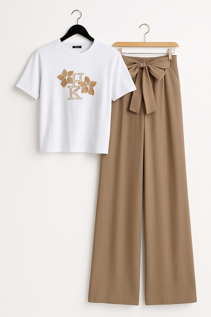 Flannel and pants set