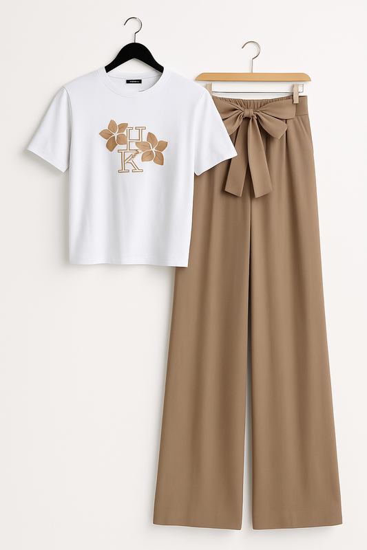Flannel and pants set