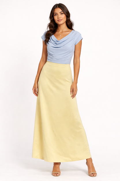Falda seda Golden Glow