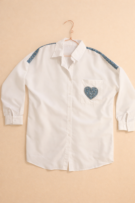 Denim Heart Shirt