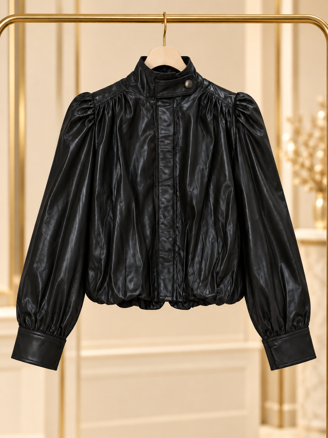 Jacket efecto piel bomba