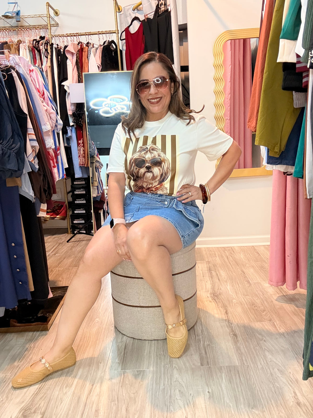 Falda Denim Asimétrica