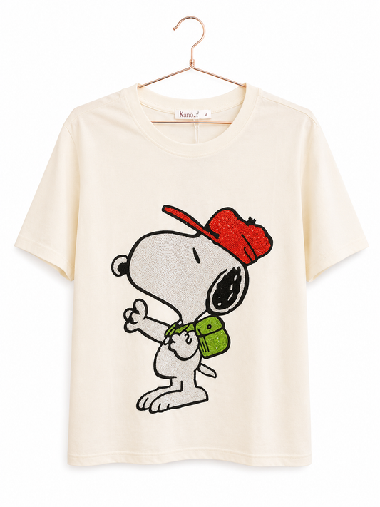 T-shirt snoopy traveler