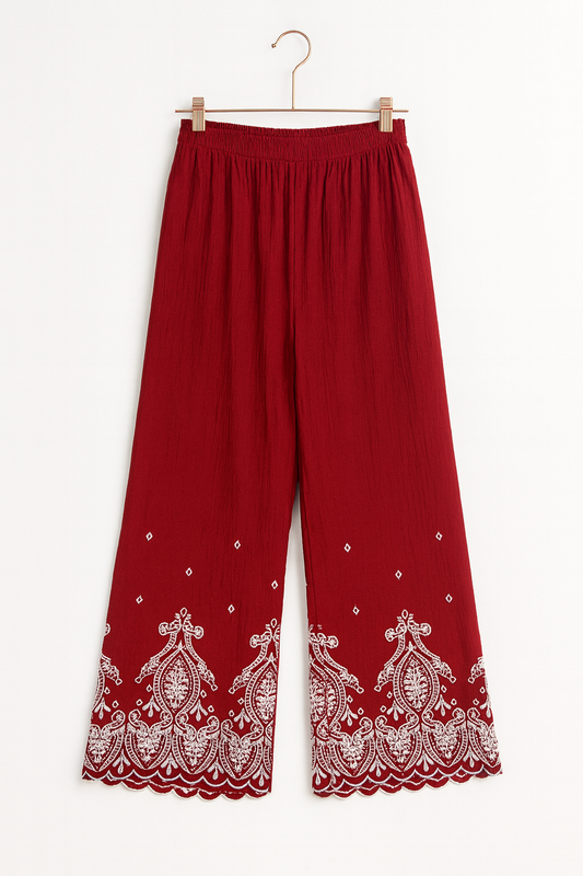 Wine Red Pants