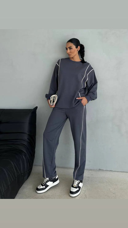 Double line gray set