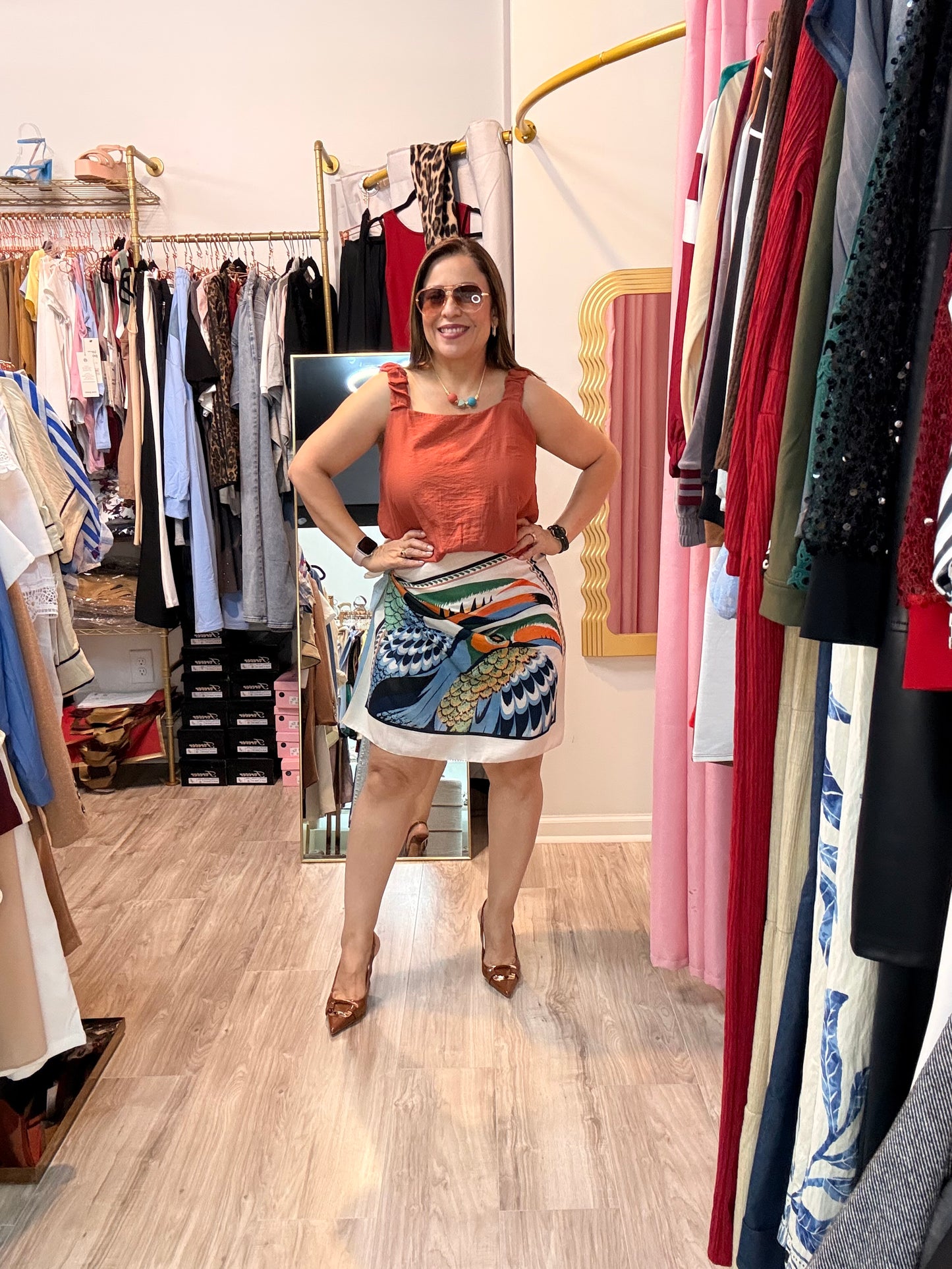 Falda Pareo Estampada