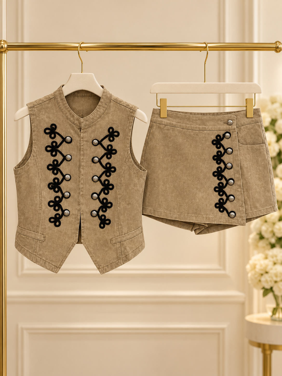 Set Napoleón chaleco y falda