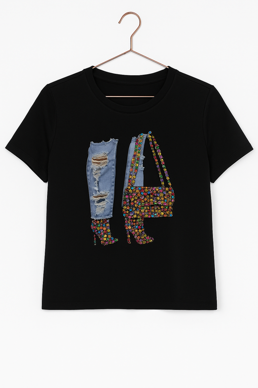 Glam Jeans T-shirt