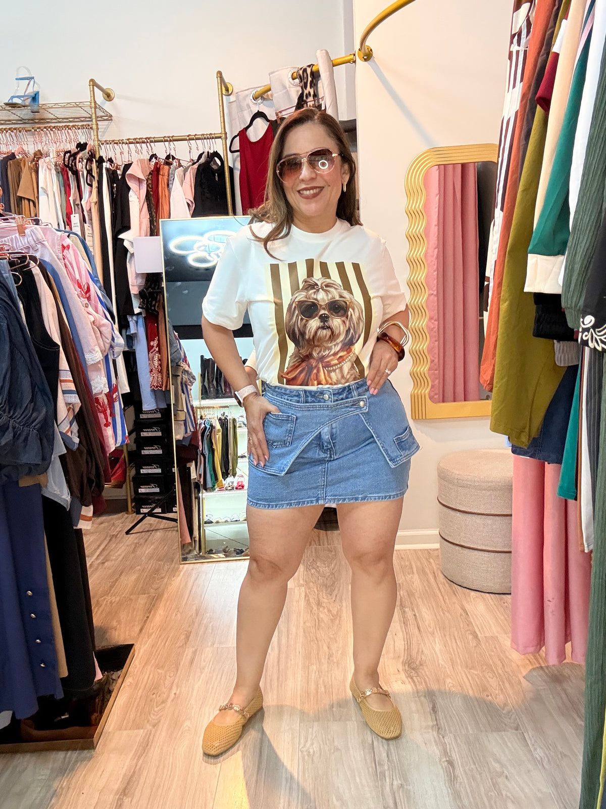 Falda Denim Asimétrica