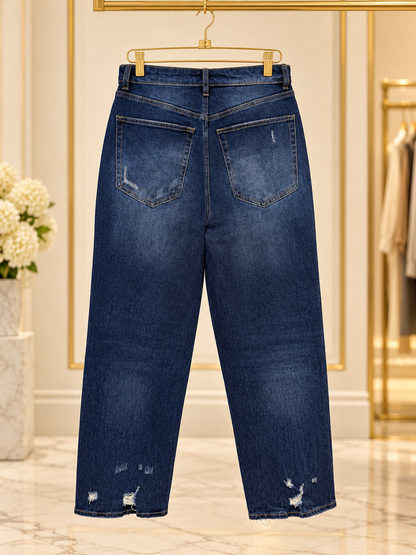 Jeans cintura asimétrica