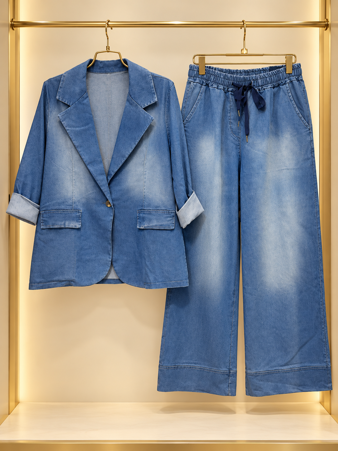 Set denim snoopy brillante