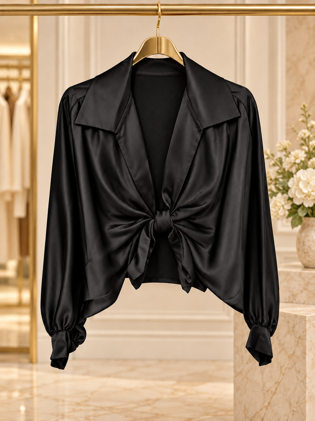 Blusa satinada Lazo