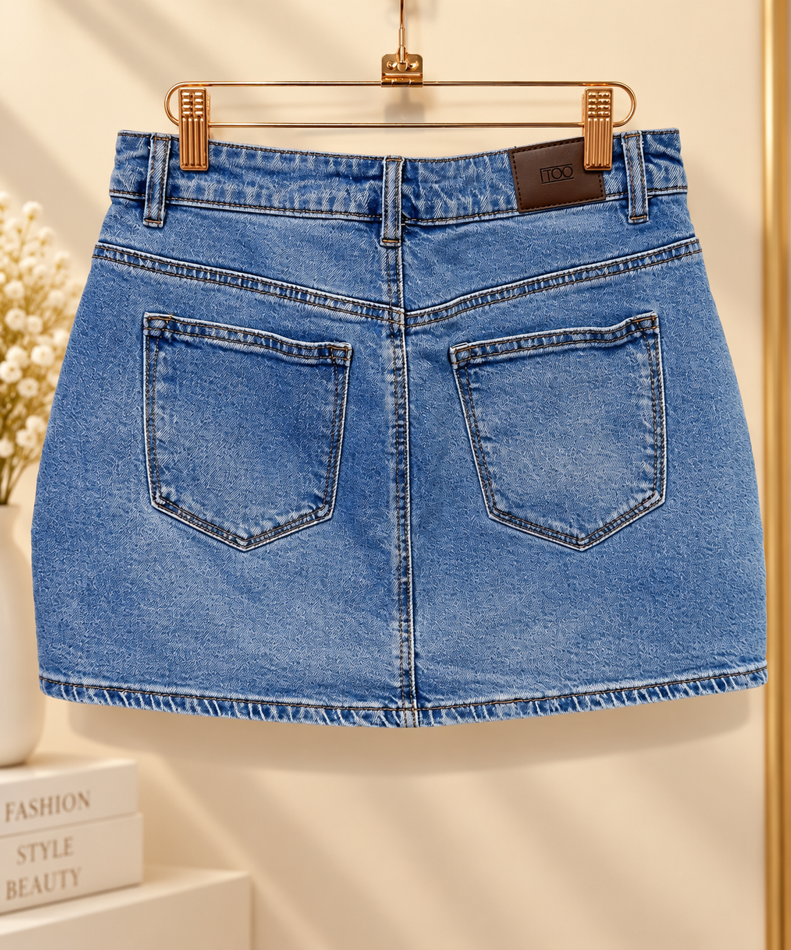 Falda Denim Asimétrica
