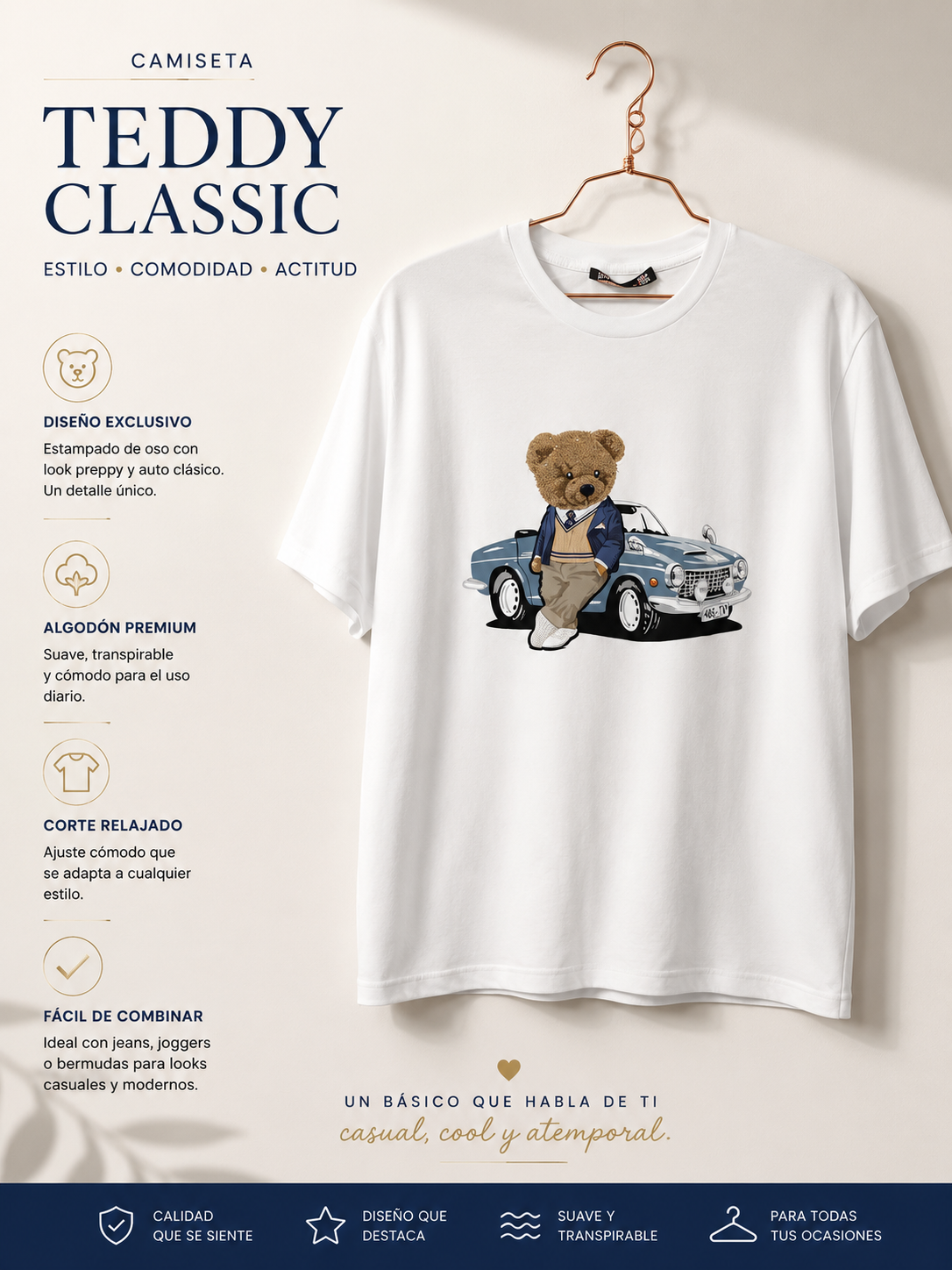 T-shirt Teddy classic