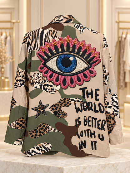 Blazer camuflaje Animal Print