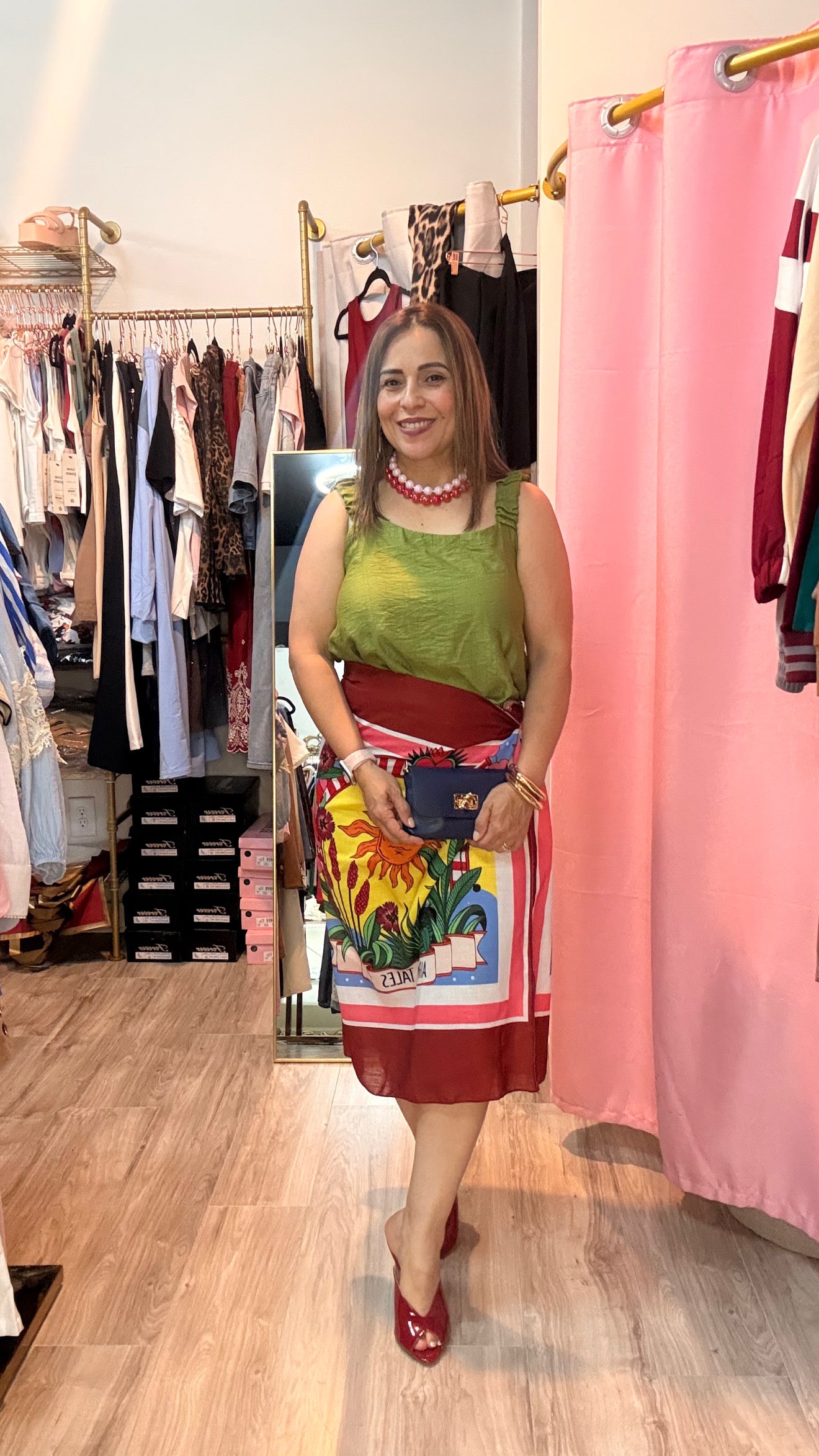 Falda Pareo Estampada