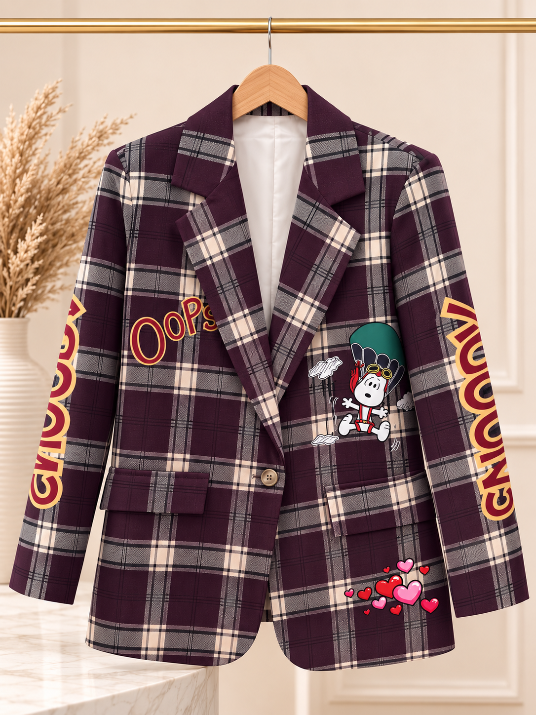 Blazer Snoopy Burgundy