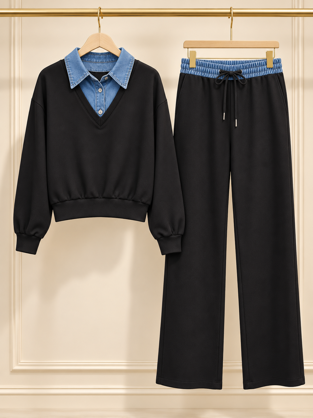 Set blanck y denim