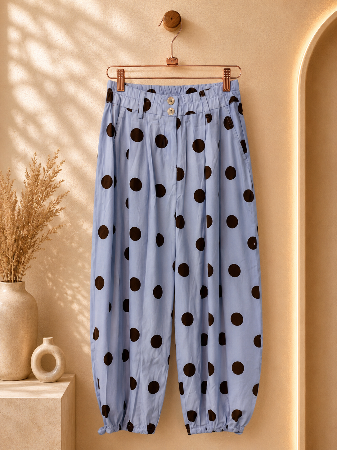 Pantalón barrel dots