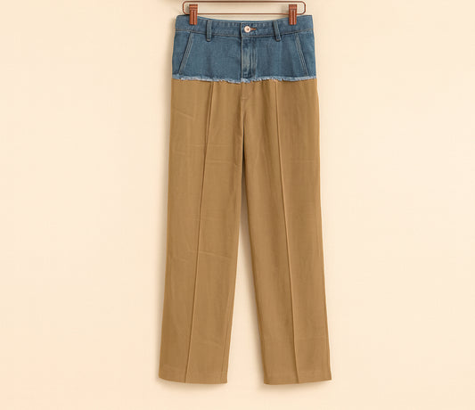 Denim beige pants