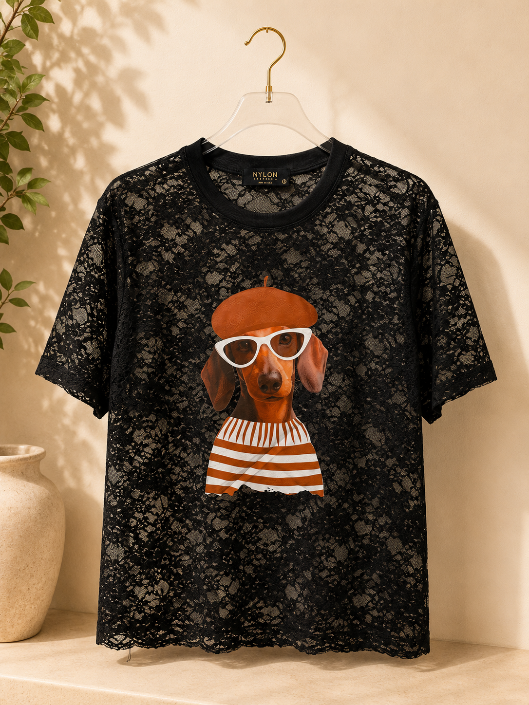 Blusa encaje dog