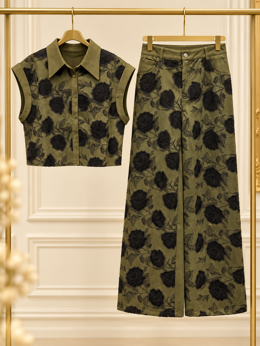 Set Olives Roses