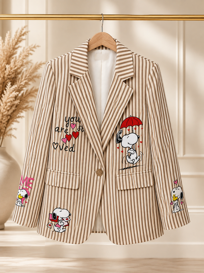Blazer Snoopy Love Stripes