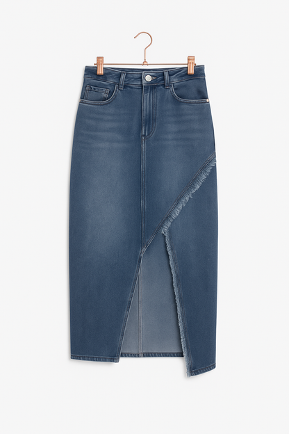 Long jeans skirt