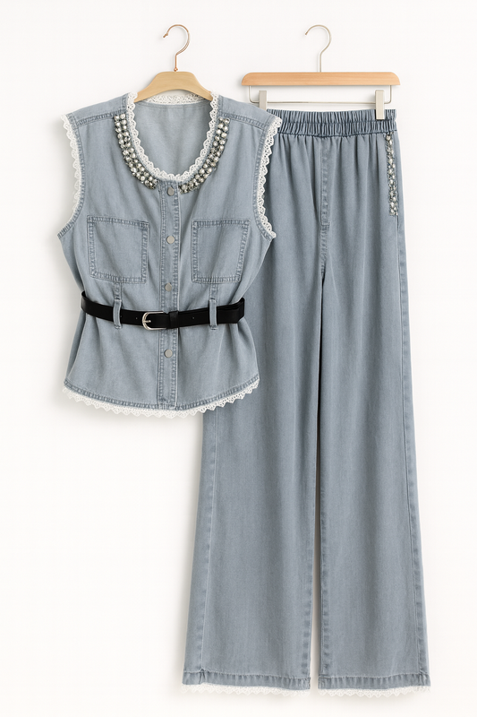 Light jeans set