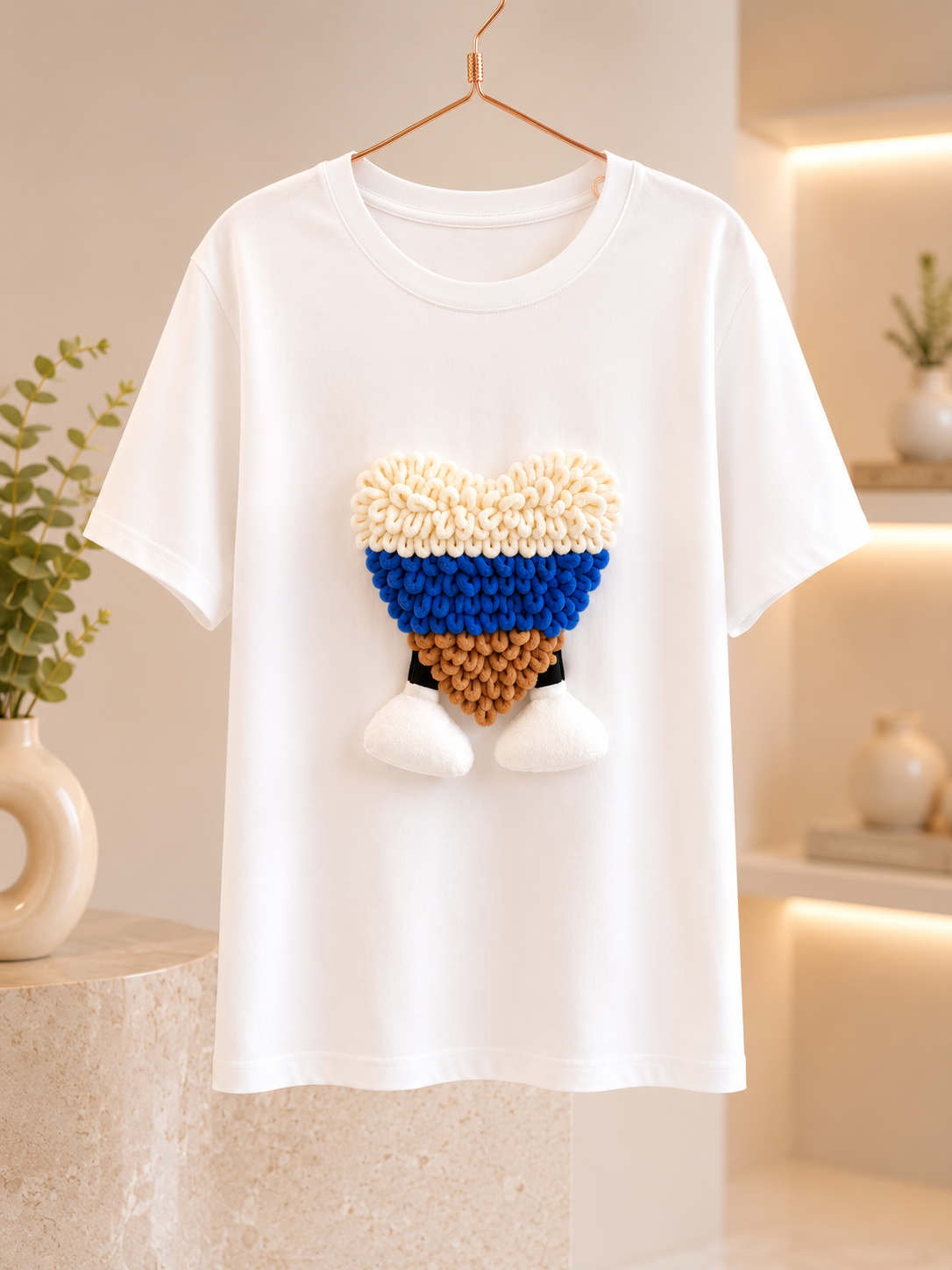 T-shirt tricolor heart